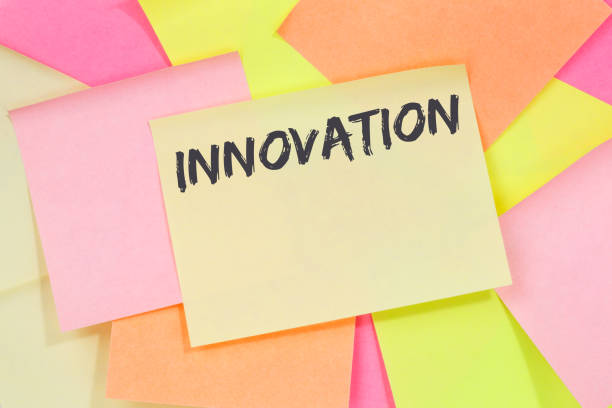 istock Innovation idea leadership success successful winning business concept innovate creativity note paper 1377521391