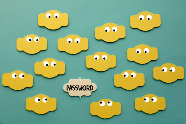 istock The monitoring concept which describes password security. Password text among googly eyes. 1377581310