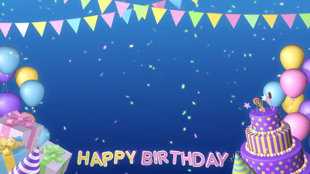 172 Birthday Cakes And Balloons Backgrounds Stock Videos and Royalty-Free  Footage - iStock