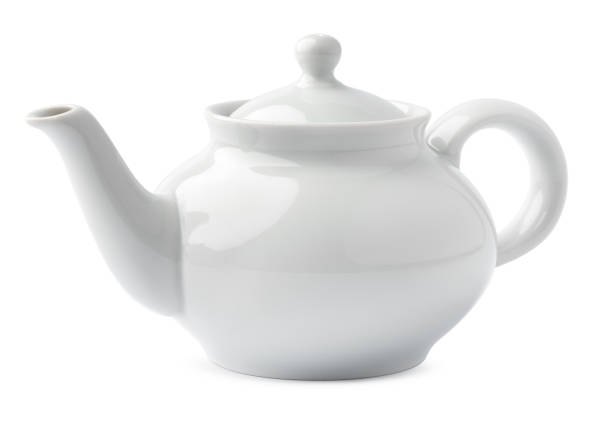 istock Tea pot isolated on white background, close up 1377616506