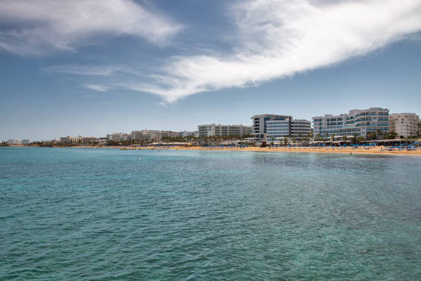 istock Protaras resort seascape, Cyprus island. 1377632508