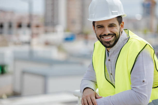 istock Portrait of a construction worker 1377634188