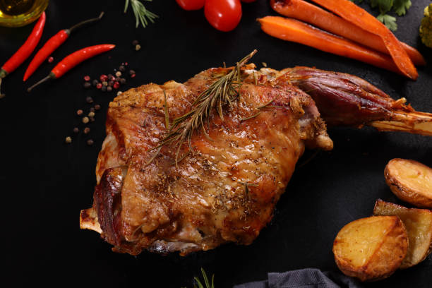 istock Roast Leg of Lamb 1377639475