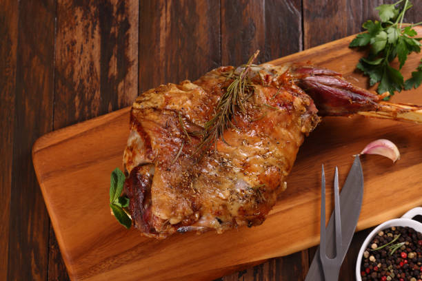 istock Roast Leg of Lamb 1377639476