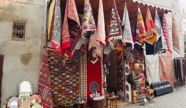 istock Traditional Shop in a souk in Morocco 1377675689