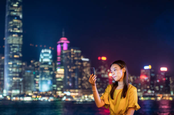 istock Making a video call in Hong Kong 1377686267