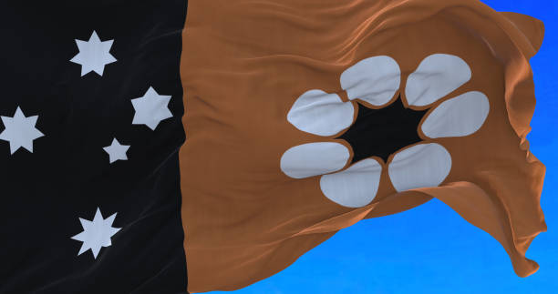 Northern Territory Australian flag. stock photo