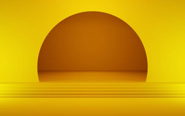 istock 3d rendering of gold abstract geometric background. Scene for advertising, technology, showcase, banner, greeting card, cosmetic, fashion, business, metaverse. New year Illustration. Product display 1377723044