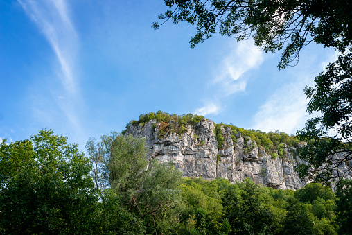 Rock in Stara Planina mountains near town of Dryanovo, Gabrovo region. Bulgaria, Europe.