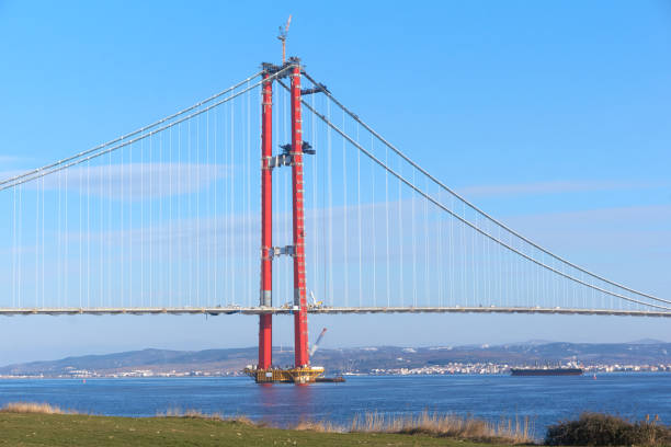 istock The construction of 1915 Canakkale Bridge 1377746050