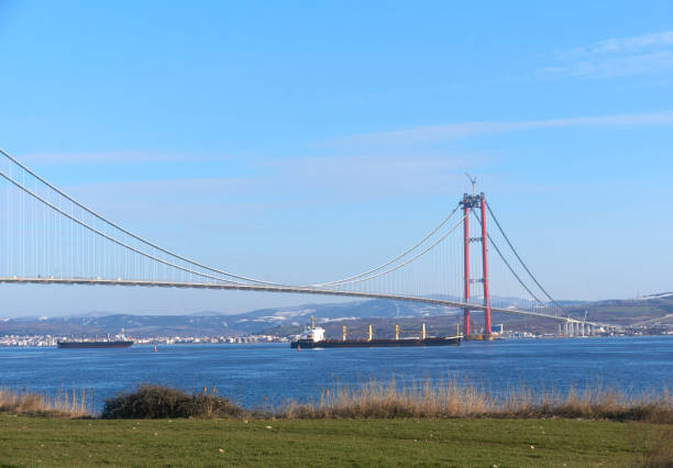 istock The construction of 1915 Canakkale Bridge 1377746223