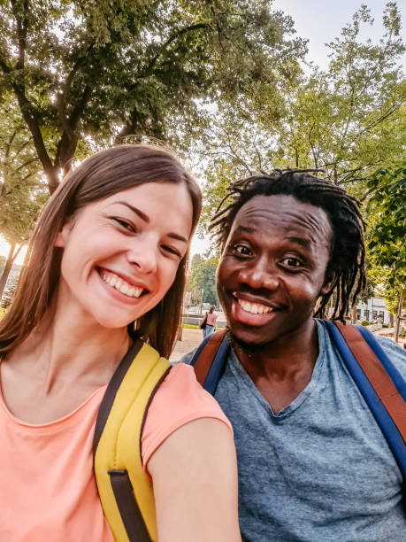 istock Tourist Couple Taking A Selfie 1377746421