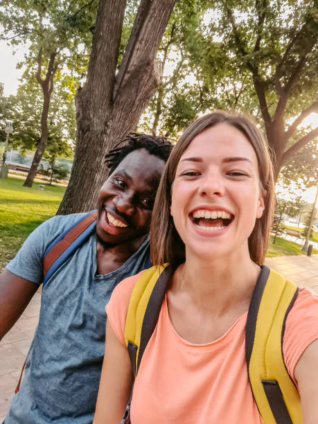istock Tourist Couple Taking A Selfie 1377746434