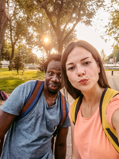 istock Tourist Couple Taking A Selfie 1377746445