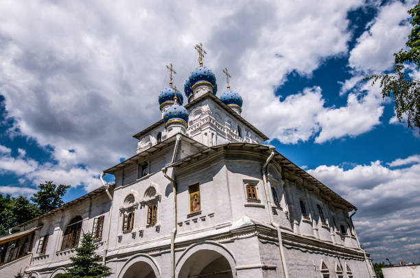 Beautiful Vysotsky Monastery In Moscow, Russia