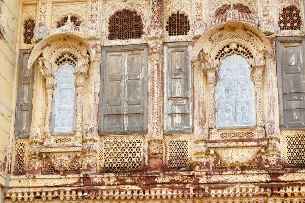istock Windows at Mehrangarh Fort in Jodhpur, India 1377817732
