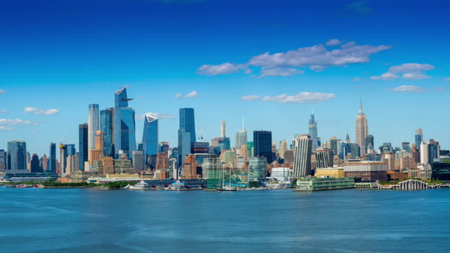 New York City: Skyline across Hudson River