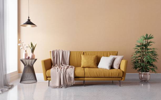 istock Scandinavian style living room interior 1377833045