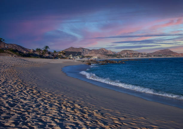 Evening sky over the Sea of Cortez and Cabo San Lucas Beach, Mexico