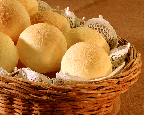 Delicious Brazilian cheese bread, Pao de Queijo, Brazil's favorite snack.