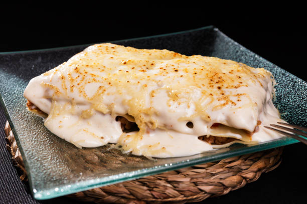 istock Meat lasagna with bechamel sauce and lactose-free cheese 1377963762