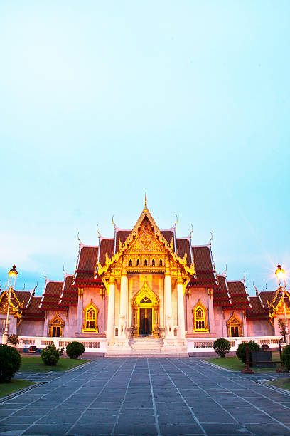 istock Beautiful Thai Temple(Wat Benchamabophit) in Bangkok 137800807