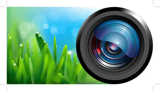 Vector illustration of Camera Lens