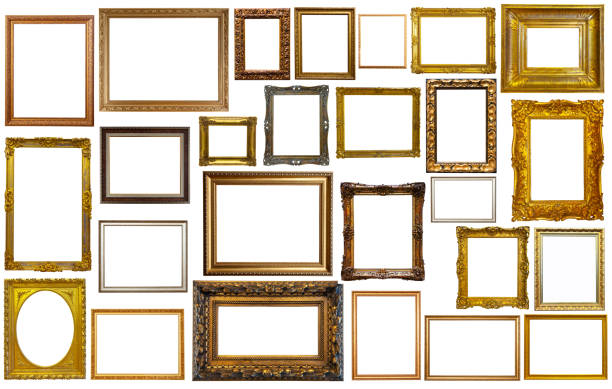 istock set of golden art frames 1378024859