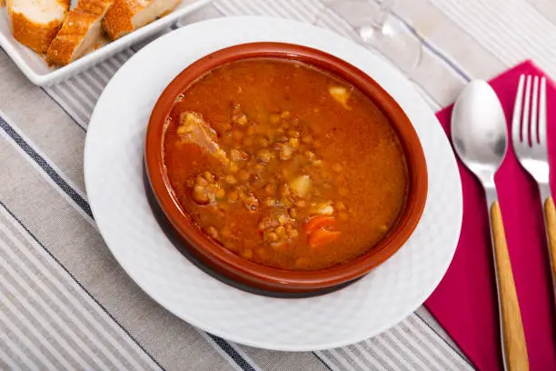 Photo of Lentejas con chorizo, beans stewed with chorizo