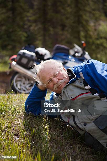 Pilota Di Moto - Fotografie stock e altre immagini di Motocross - Motocross, 60-69 anni, Abbigliamento