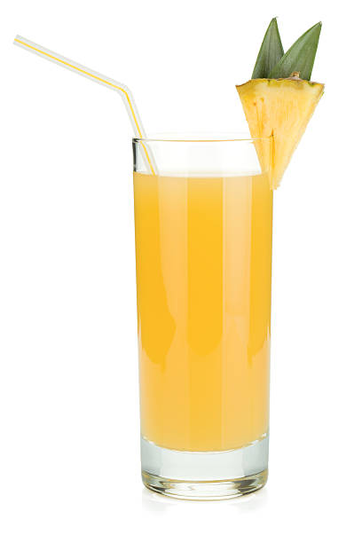 istock Pineapple juice in glass 137806433