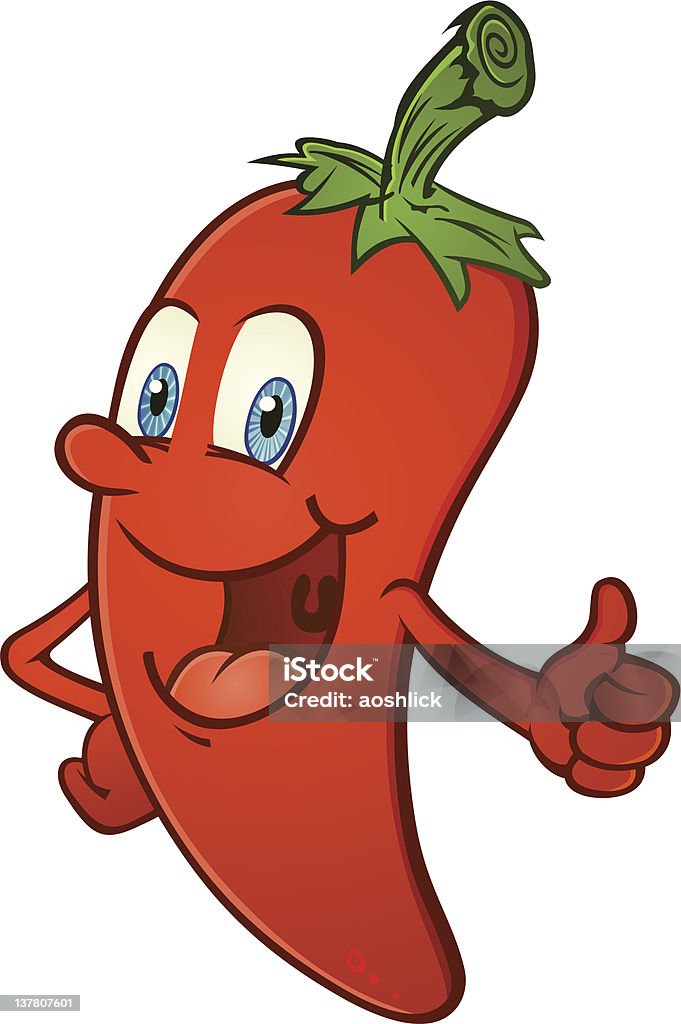 Thumbs Up Hot Chili Pepper A red hot chili pepper giving the thumbs up sign! Agreement stock vector