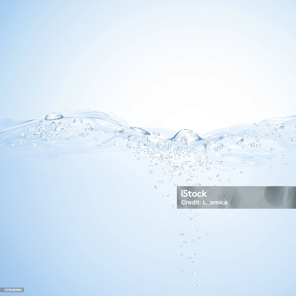 Leichte blaue Wasser Hintergrund - Lizenzfrei Bewegung Vektorgrafik