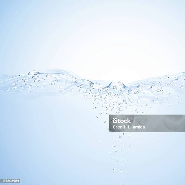 Leichte Blaue Wasser Hintergrund Stock Vektor Art und mehr Bilder von Bewegung - Bewegung, Bildhintergrund, Blase - Physikalischer Zustand