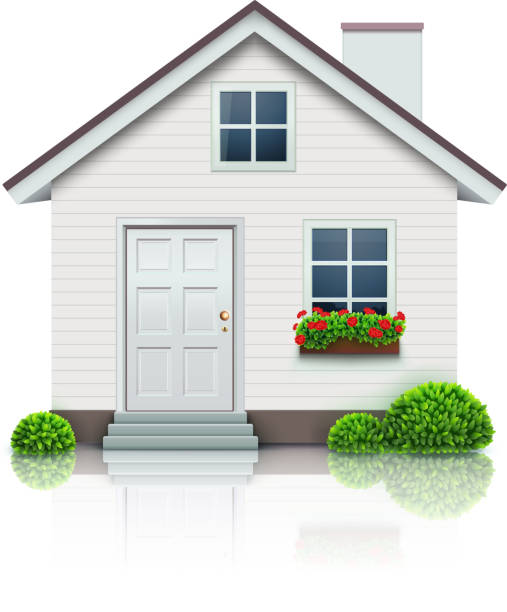 하우스 아이콘크기 - house small residential structure building exterior stock illustrations