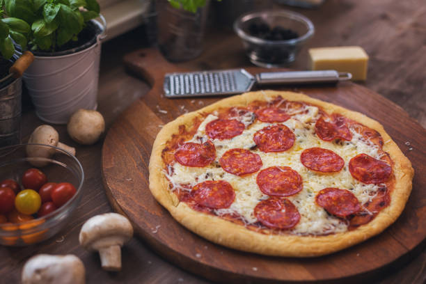 istock Freshly Baked Homemade Pepperoni Pizza 1378099165