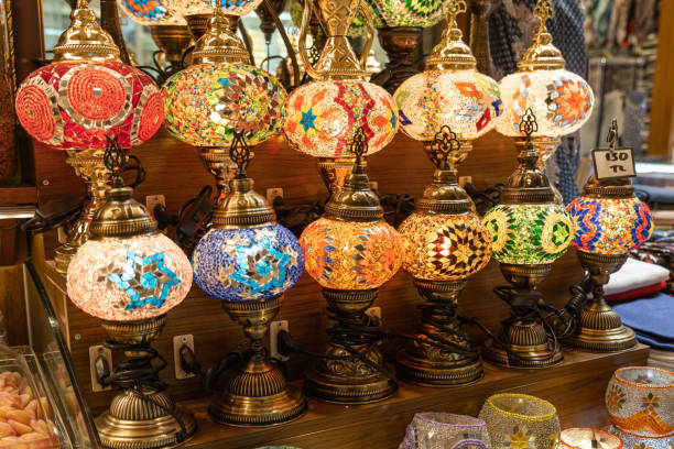 istock Decorative table lamps in Grand Bazaar, İstanbul, Turkey. 1378099873