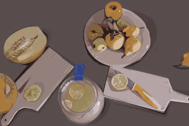 Vector illustration of Healthy breakfast