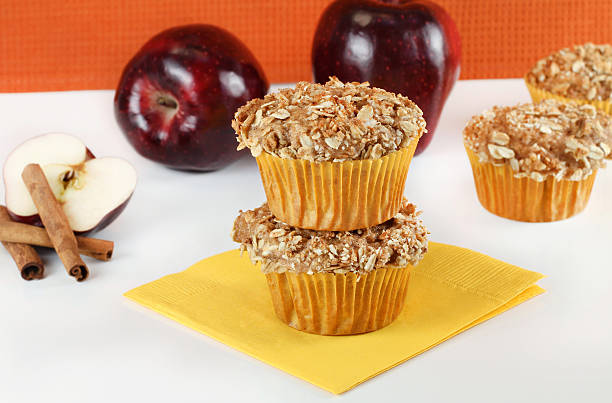 istock Apple Cinnamon Muffins with Oat Granola Topping 137813731