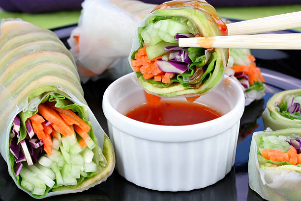 istock Vegetable Sushi with Dipping Sauce 137814012