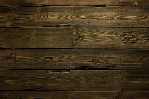 Dark wooden plank wall texture background, old natural pattern of dark wood grained.