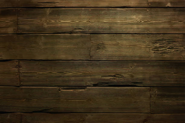 Wood desk plank to use as background or texture Dark wooden plank wall texture background, old natural pattern of dark wood grained. dark wood texture stock illustrations