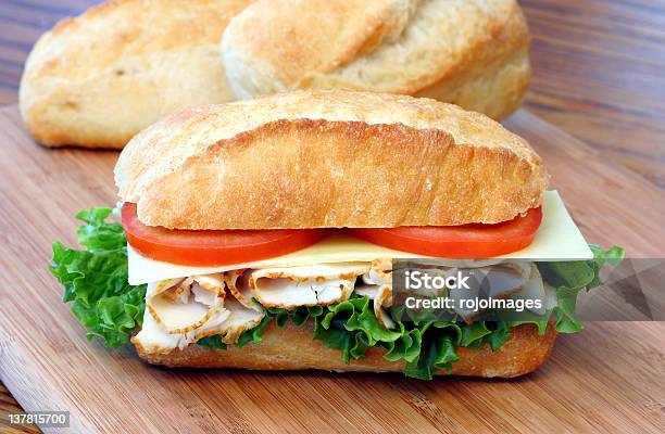 Photo libre de droit de Turquie Sandwich Sub De banque d'images et plus d'images libres de droit de Aliment - Aliment, Aliment en portion, Couleur verte
