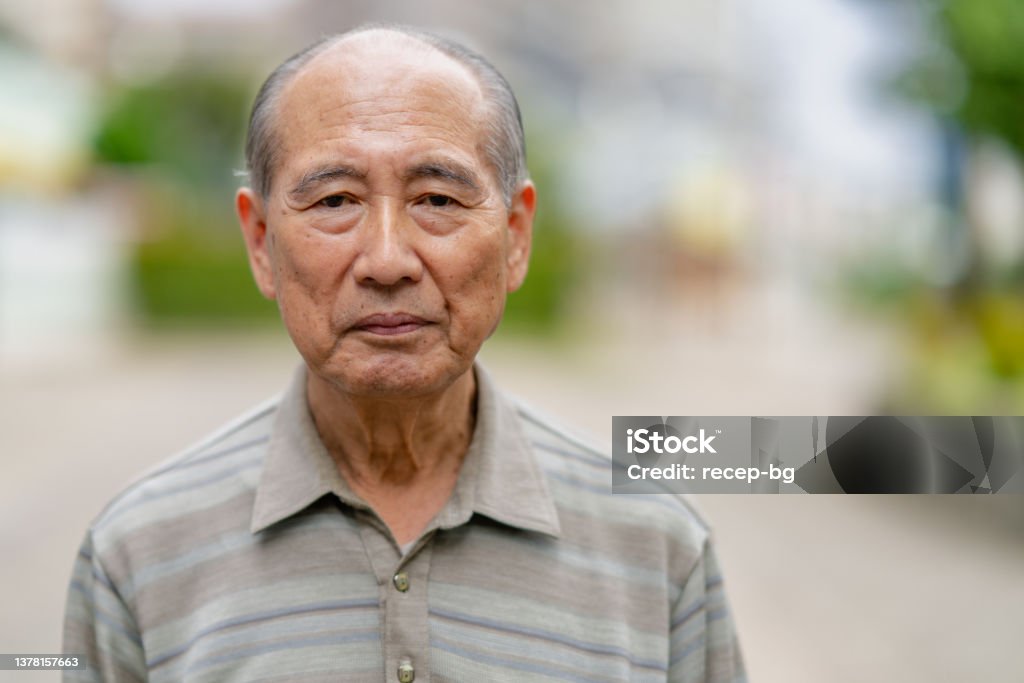 Portrait of Japanese senior man A portrait of a Japanese senior man. Senior Adult Stock Photo