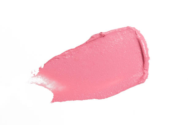 istock Pink ceamy makeup sample islated on white background. Decorative cosmetic smear. 1378170348