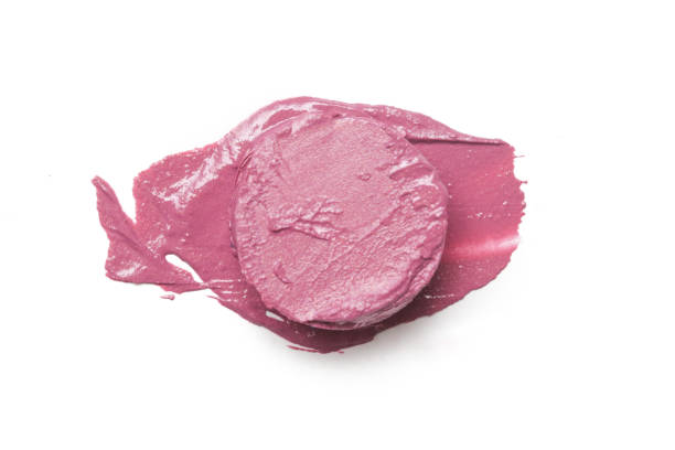 istock Pink ceamy makeup sample islated on white background. Decorative cosmetic smear. 1378176653