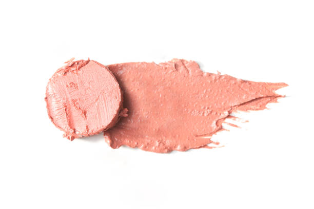 istock Brown creamy makeup sample isolated on white background. Decorative cosmetic smear. 1378177186