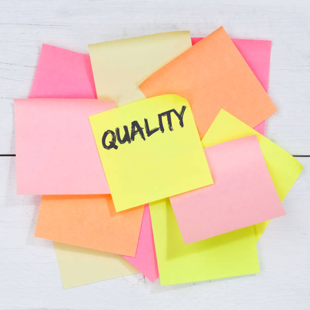 istock Quality control management success business concept successful desk note paper 1378178746