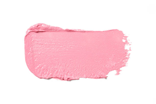 istock Pink ceamy makeup sample islated on white background. Decorative cosmetic smear. 1378182377