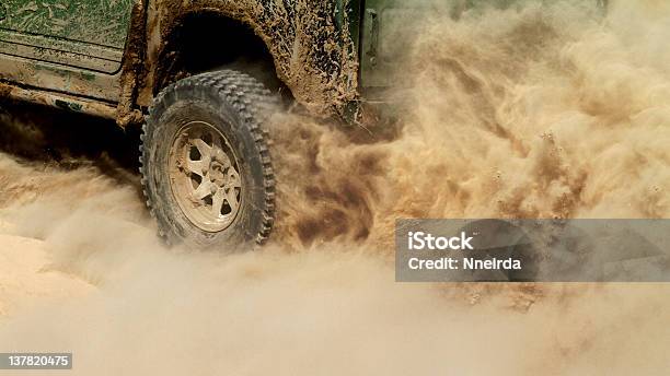 Offroad Car Stock Photo - Download Image Now - Car, Dirt Road, Dusting
